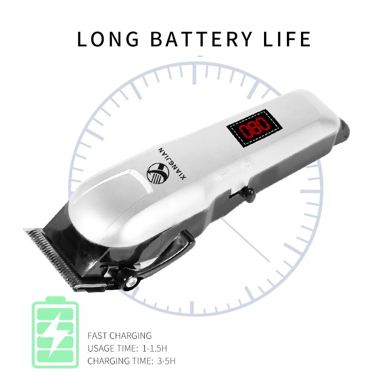 

Electric Hair Clipper Man LCD Shaver Trimmer For Men Barber Professional Beard Rechargeable Adjustable Hair Cutting Machine USB