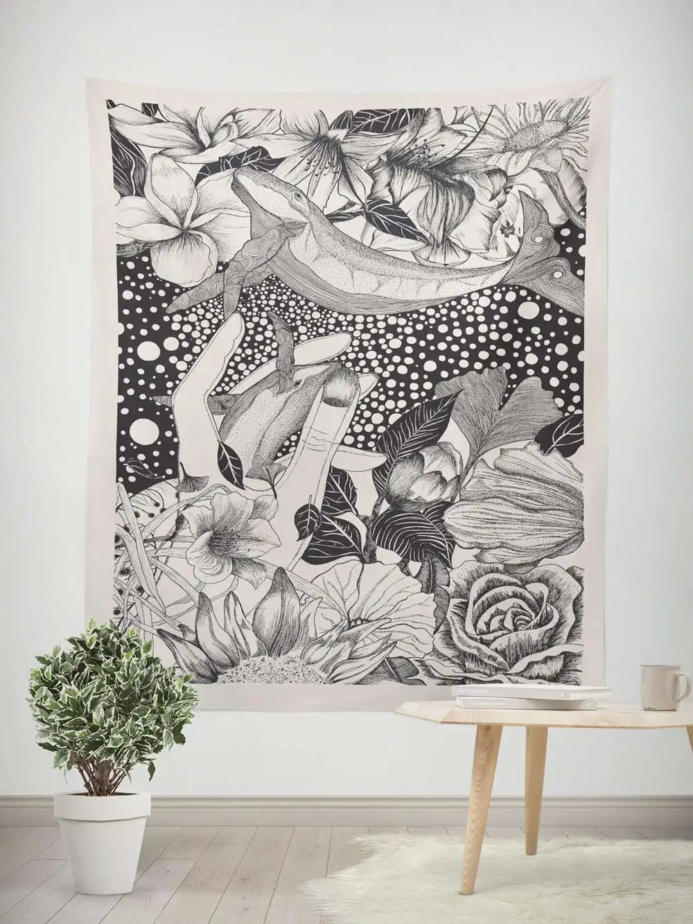 

Персональный гобелен, Настенный декор, аниме гобелен, кавайный декор для комнаты, спальни, настенный Готический пляжный коврик, декоративны...