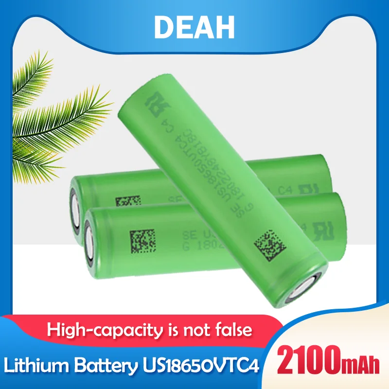 Оригинальные литиевые аккумуляторные батареи 18650 VC18650VTC4 3 6 В 2100 мА ч VTC4 30 А для