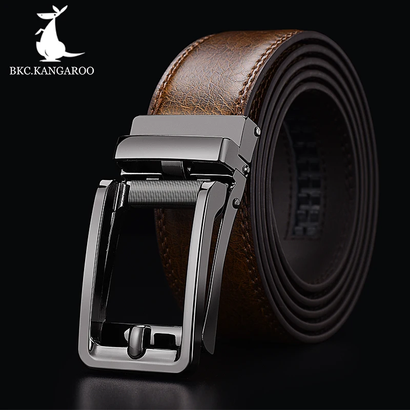 Ремень мужской из натуральной кожи с автоматической пряжкой 130 см|Мужские ремни| |