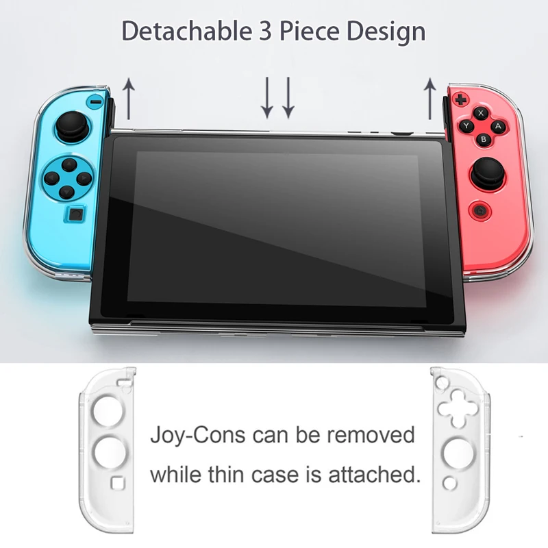 5 в 1 сумка для хранения консоли Nintendo Switch NS + прозрачный чехол протектор экрана из