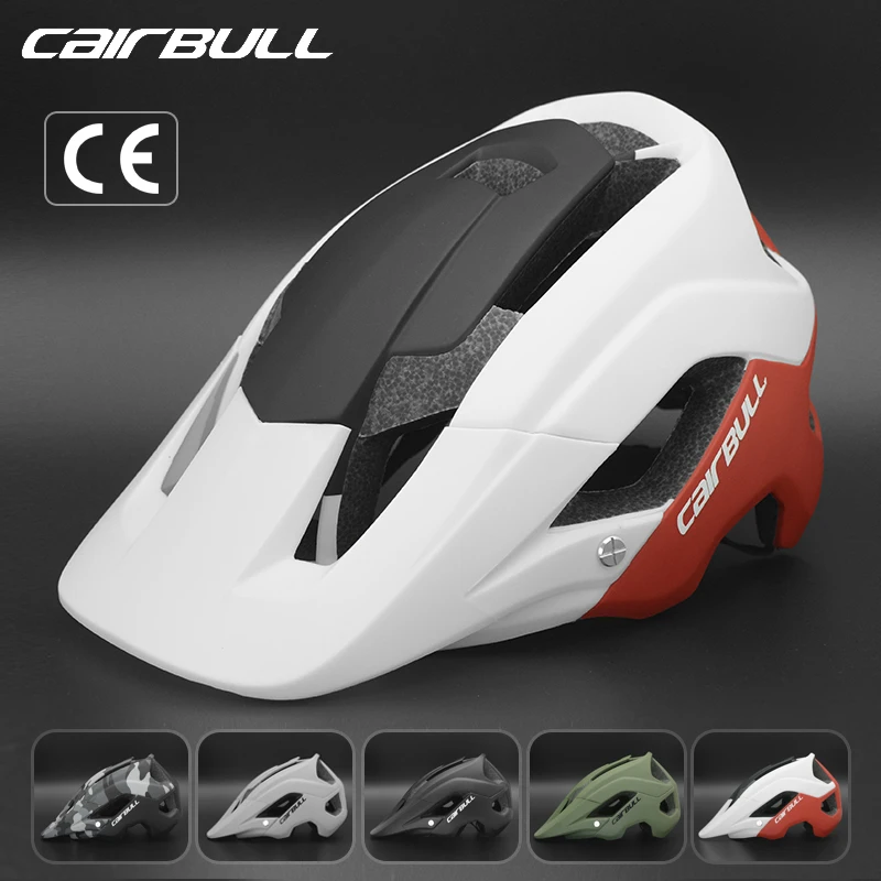 

CAIRBULL MTB Bicycle Helmet with Long Sun Visor for Adult Men Women Cycling Integrally-Molded PC-EPS CE Safe Bike cycl Helmet