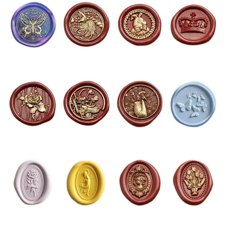 Цветочный 3D тисненый ретро восковой штамп печать любовь кошка лапа снежинки