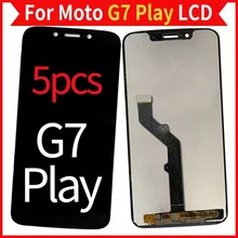 5Pcs/Lot For Moto G7 Play LCD Screen Display With Touch Digitizer Assembly XT1952 Mobile Phone Parts