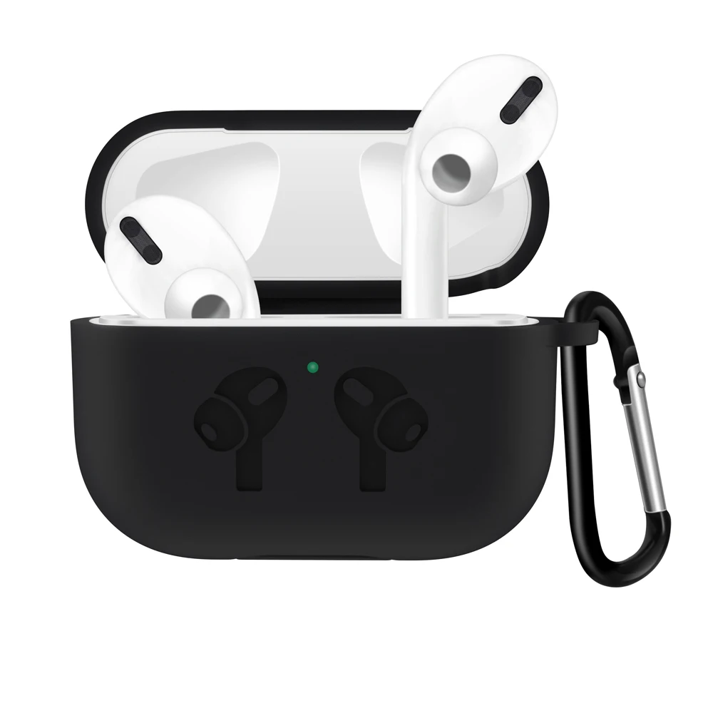 Для Apple Airpods Pro Чехол Air Pods Pro Чехол Funda беспроводные наушники защитный чехол для Air Pods Pro Earpods чехол - Цвет: black