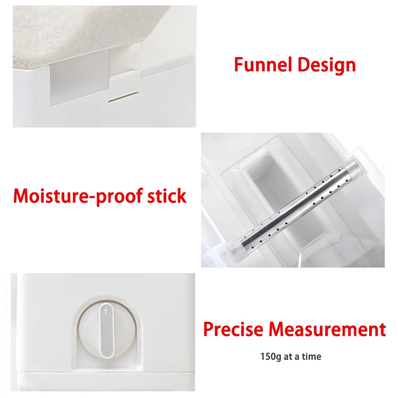 Mrosaa кухня коробка для хранения риса ведро влагостойкая насекомых герметичная