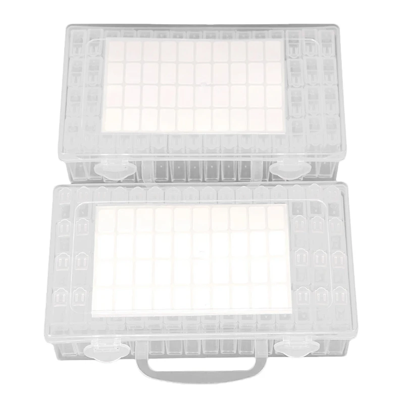 

Hot YO-2Pcs 64 Grids 5D Diamond Painting Kit Diamonds Jewelry Sewing Nail Container Embroidery Mosaic Storage Box