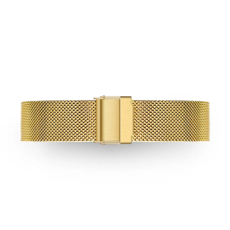 Золото Milanese Watchband Replacement strap 18mm 20mm 22mm Universal Stainless Steel Metal Watch Band Mesh Strap Bracelet - Цвет ремешка: Золото