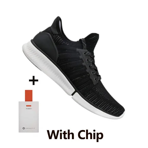 Black With Chip Original Xiaomi Mi Mijia Smart Shoes Sports Mesh Air Professional Fashion High Good Value Design In Stock - Цвет: Black With Chip