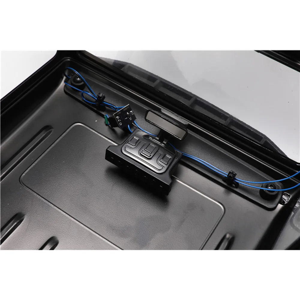 Металлическое светоотражающее зеркало заднего вида для салона автомобиля 1/10