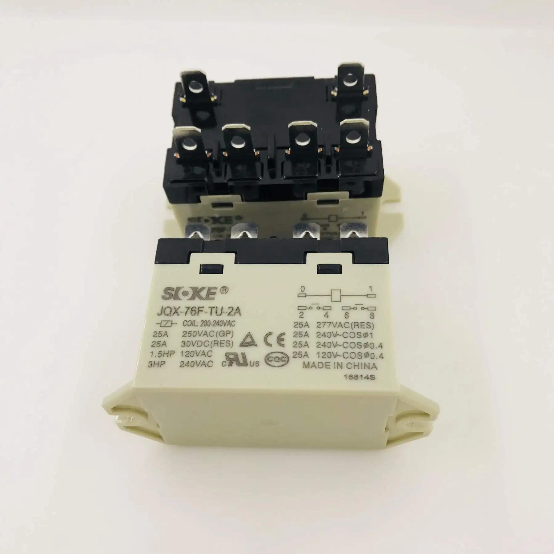 100% оригинальный новый реле JQX 76F TU 2A 25A 250VAC 380 400VAC 380V 400V 220V JQX76FTU2A 6PIN|Реле| |