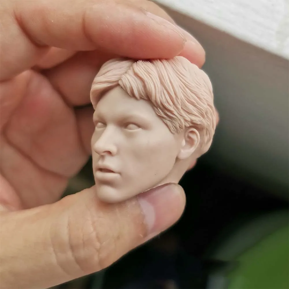 

1/6 European Women Head Female Killer Rider Unpainted Blank for 12''Figures Bodies Toys Gifts