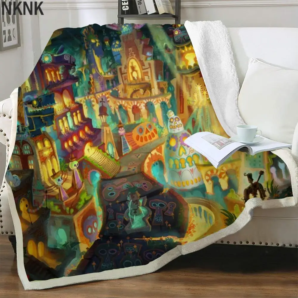 

Дизайнерское одеяло NKNK для кроватей, плюшевое покрывало в стиле хип-хоп, тонкое покрывало для вечерние, одеяло из шерпы, Новинка премиум