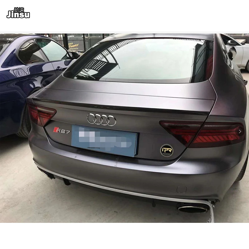 Стильный спойлер для Audi A7 sportback 2011 2017 P из углеродного волокна (не подходит sline s7