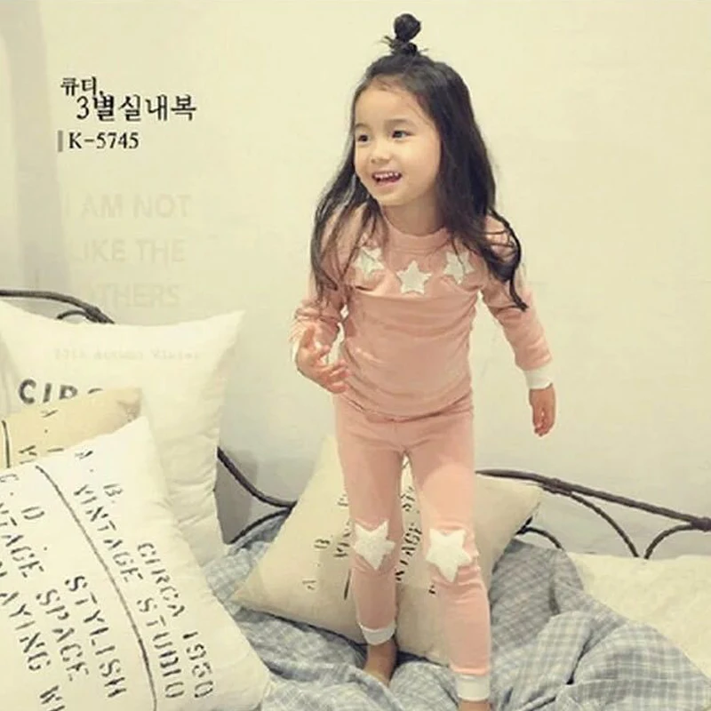 Детские пижамы одежда для сна из 100% хлопка мальчиков и девочек комплекты пижам с