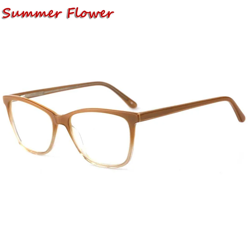 

Spring Hinge Women Acetate Eyewear High Degree Men Frame Designer Progressive Glasses Light Women Super Quality Eyewear