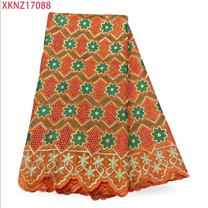 

2021 New High Quality African 100% Cotton Fabric Lace Printing High Quality Nigeria Lace Fabric