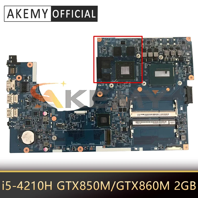 

Материнская плата для ноутбука Acer Aspire V Nitro VN7-791, VN7-791G, 14204-1M, 448.02G13.001M, с процессором i5-4210H GTX850M/GTX860M, 2GB-GPU протестирована