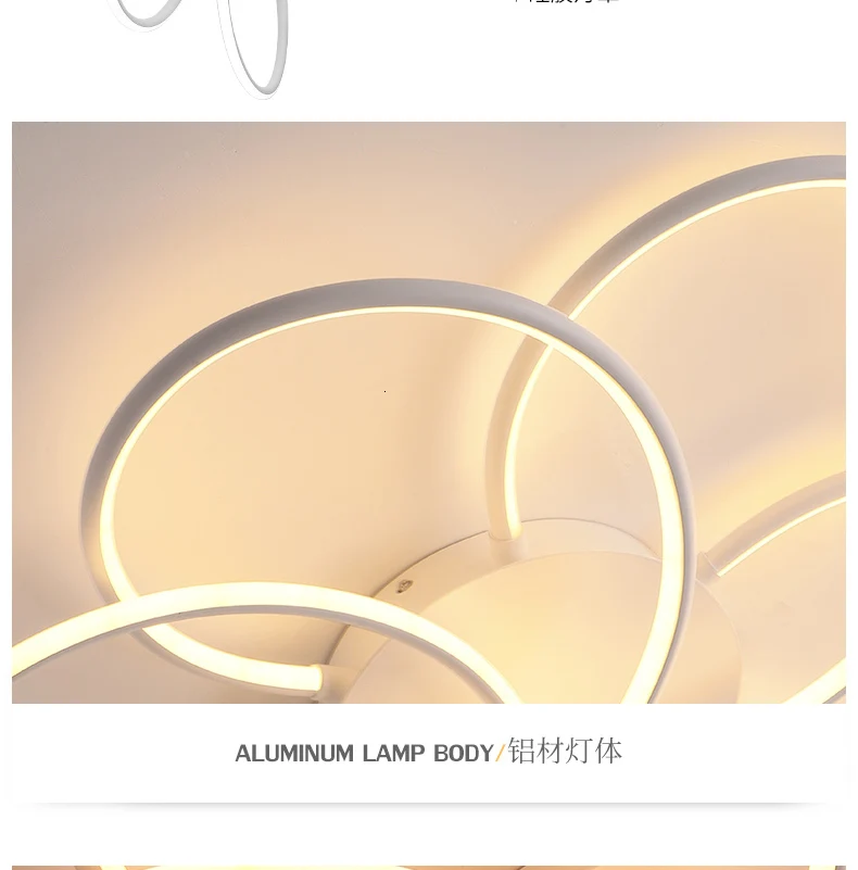 Современная люстра освещение для гостиной Luminarine avize lustre de plafond модерн 90-265 в Lustre Потолочная люстра для спальни