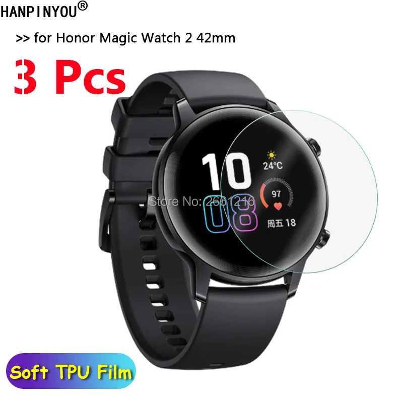 3 шт./лот для HUAWEI Honor Magic Watch 2 42 мм спортивные Смарт часы мягкая защитная пленка из
