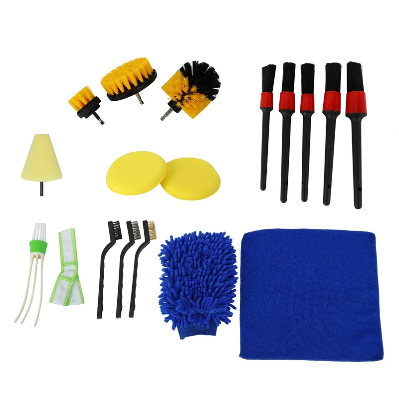 Акция! Набор щеток для чистки автомобиля щетки электродрели вентиляционных