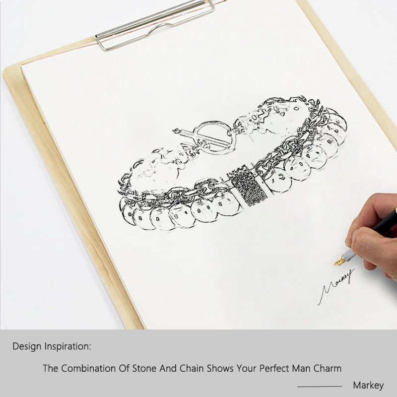 Мужские браслеты из натурального камня бусины лавового тигровый глаз карта