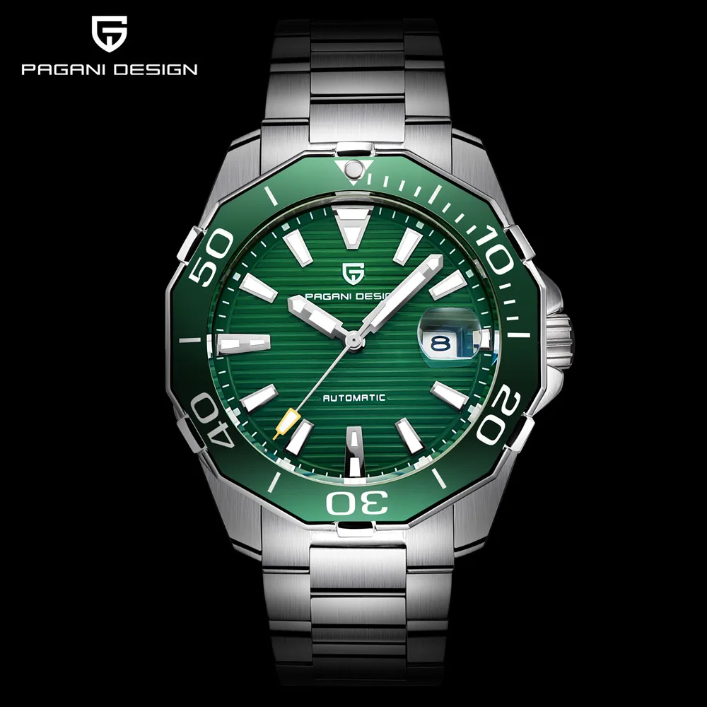 

PAGANI DESIGN 2021 New Business Stainless Steel 100M Waterproof Watch men Ceramic Bezel Quartz Luxury Men's watches reloj hombre