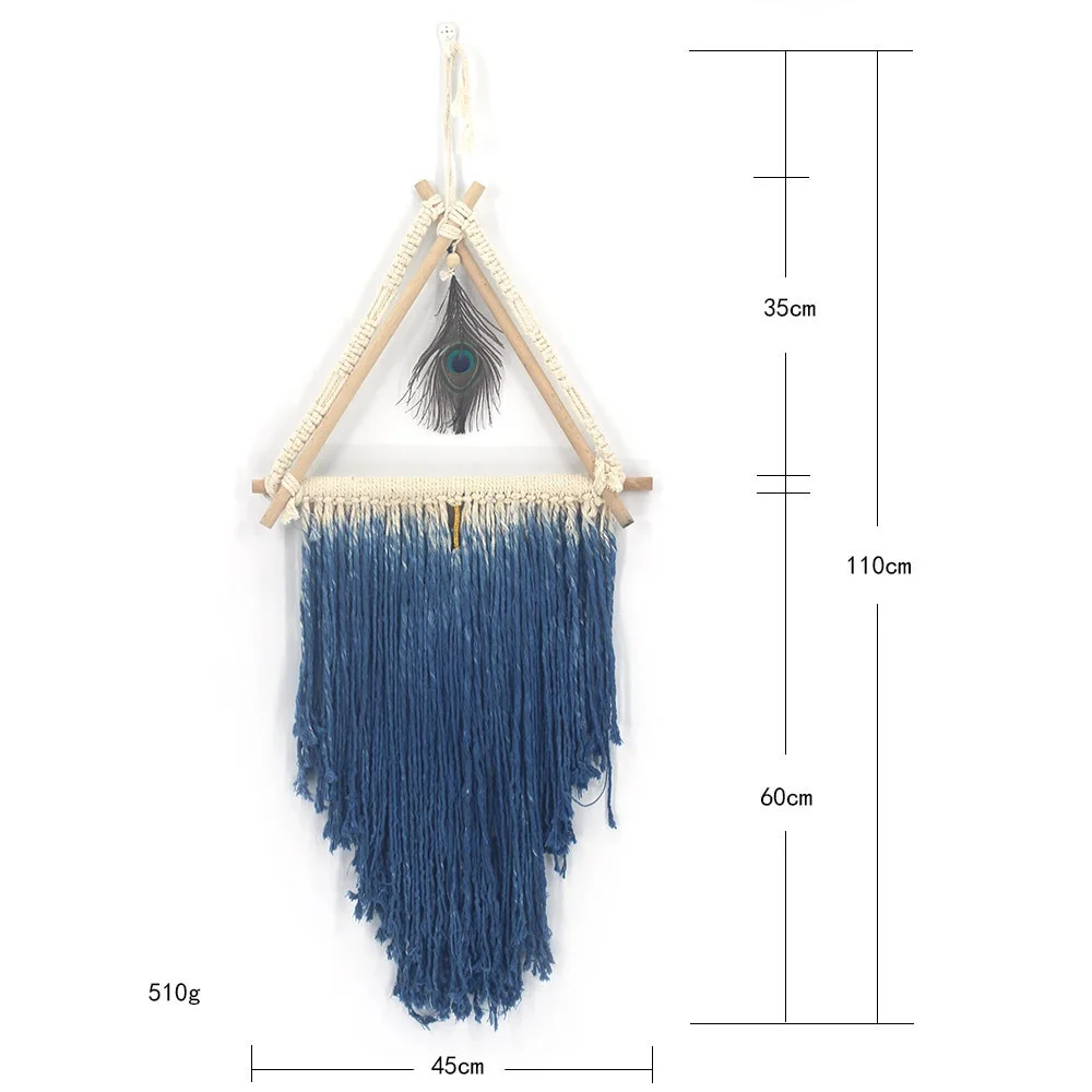 Новый макраме настенный гобелен ручной тканый кулон украшения дома церемонии