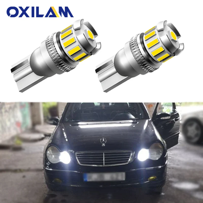 2x Canbus T10 W5W 168 194 светодиодный габаритный фонарь для Mercedes Benz W211 W221 W220 W163 W164 W203 C E SLK GLK CLS M GL