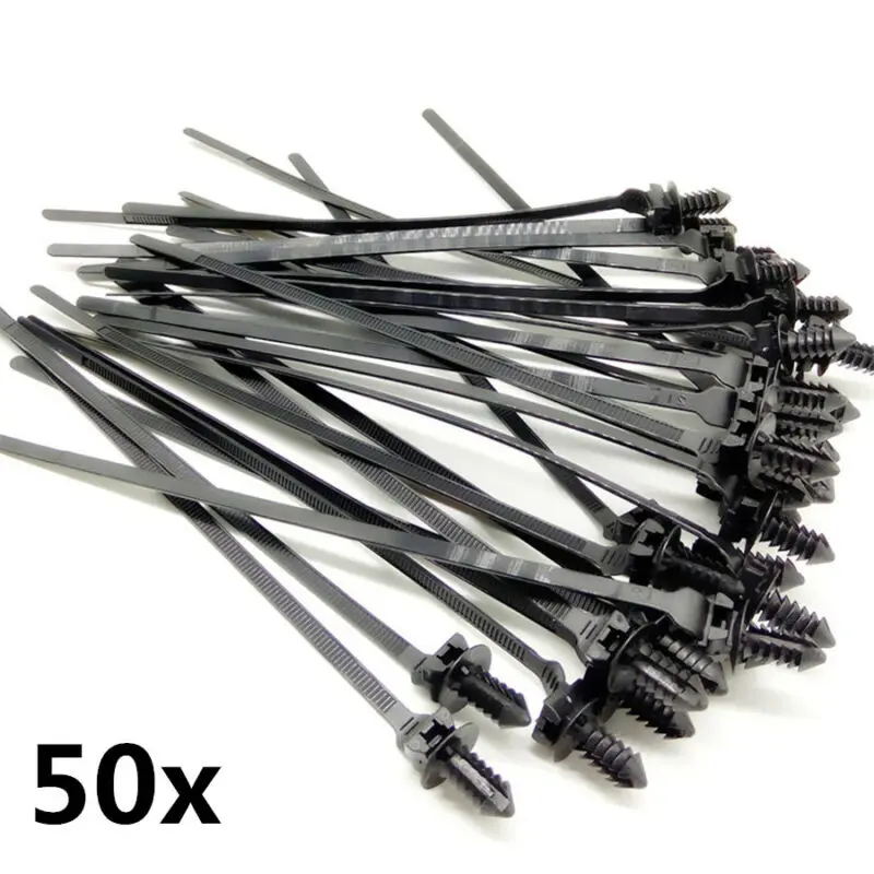 

Parts Cable Ties Wire Accessories Fastener Bundle Nylon Pipe Push Clips