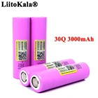 Аккумулятор LiitoKala inr1865030q, 30Q, 18650, 3000 мА  ч, 3,6 В, 20 А
