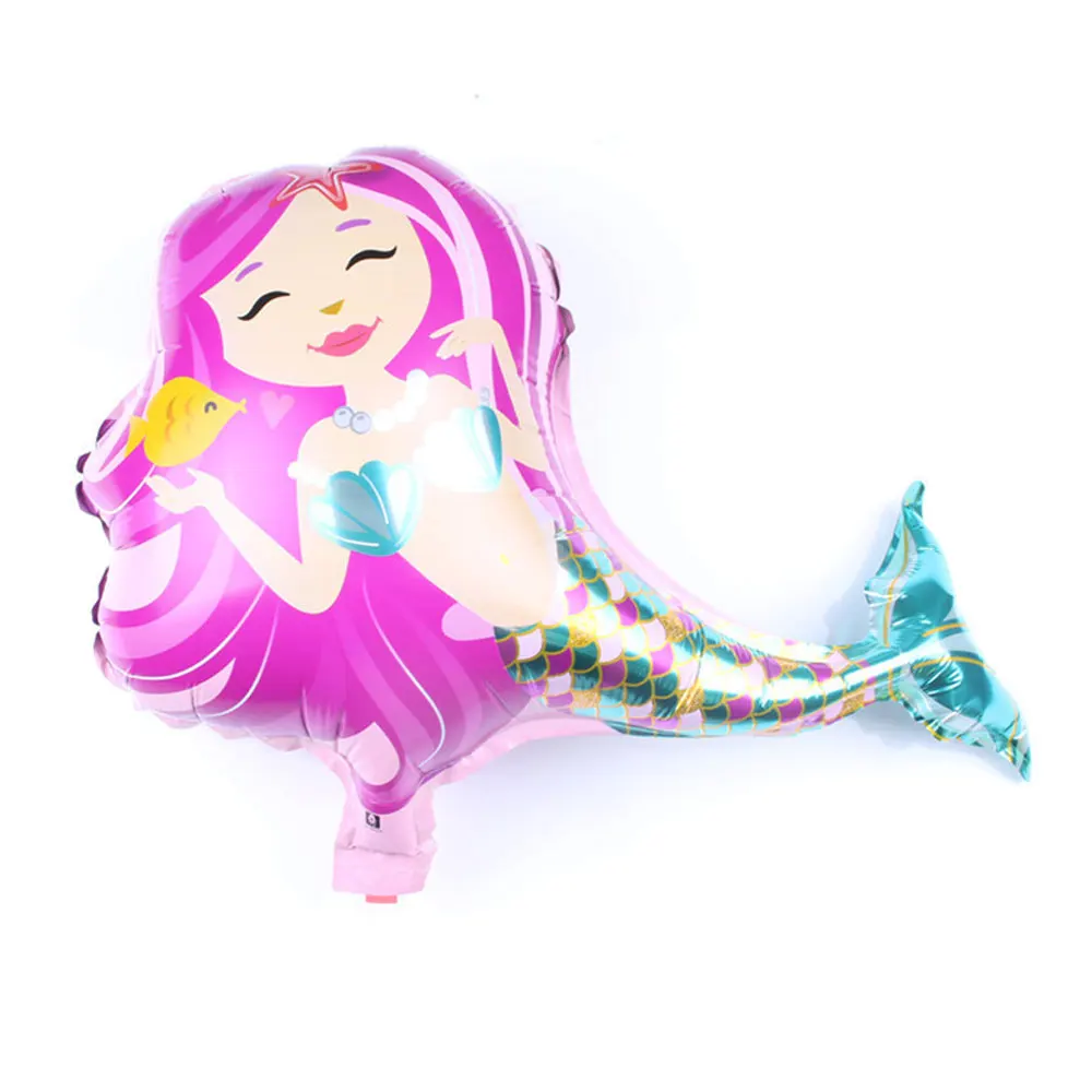 16inch Mermaid Foil Balloon Kids Inflation Toys Happy Birthday Ballon Decorations Helium Air Ball Baby Shower Party Supplies | Дом и сад