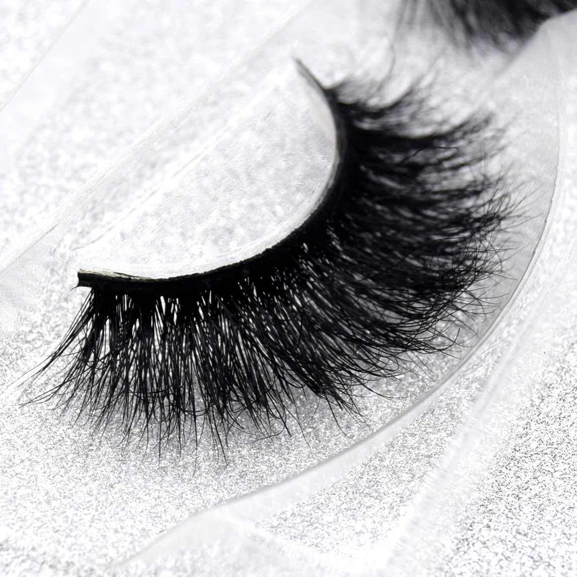 Ресницы visofree 3D из натуральной норки черные густые накладные ресницы