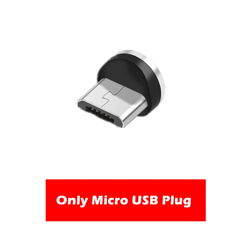 Магнитный USB кабель для быстрой зарядки для samsung galaxy A70 A40 A40s A20e Android зарядное устройство Шнур для Asus 6Z ZenFone 6 Live L2 Max M2 - Цвет: Only Micro USB Plug
