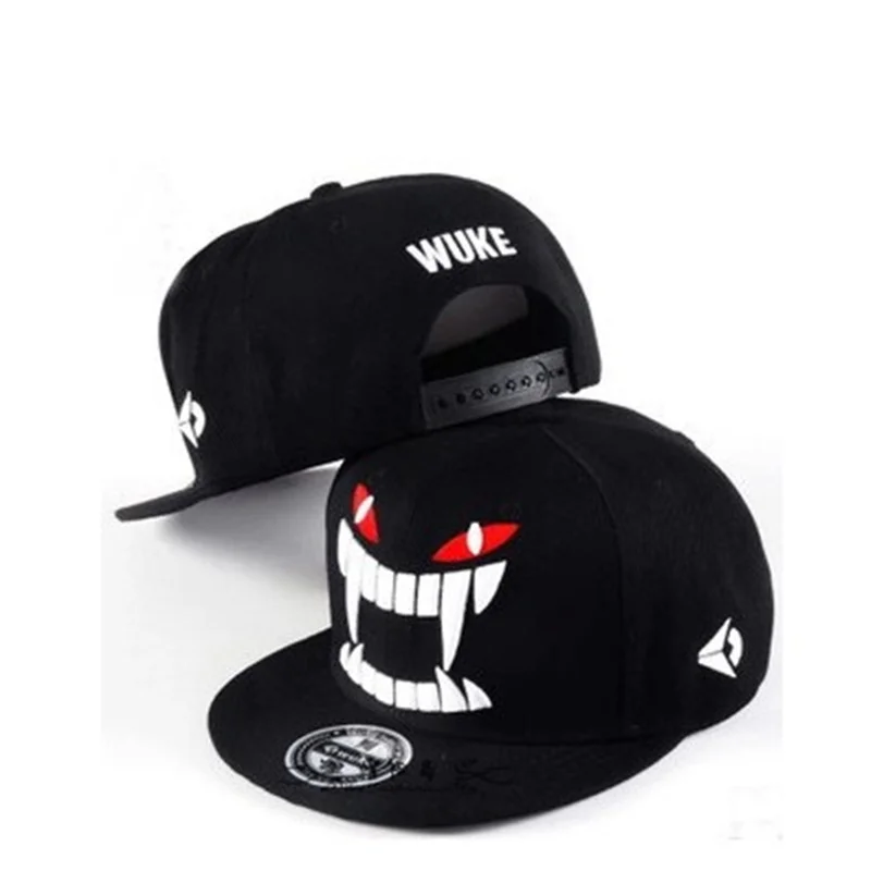 Бейсболка с вышивкой дьявола уличная хип хоп бейсболка модная плоская шляпа