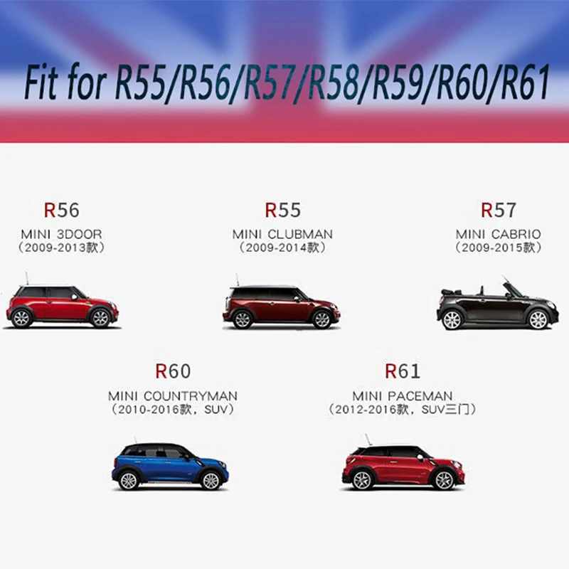 Чехлы для зеркал заднего вида с черным флагом Mini Countryman Cooper S Clubman Paceman R55 R56 R57 R58 R59 R60