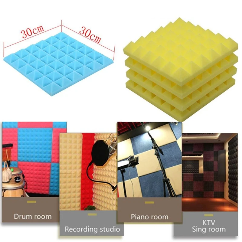 Лучшие предложения 30X30X5Cm обои стикер практичная акустическая пена Панель Звук
