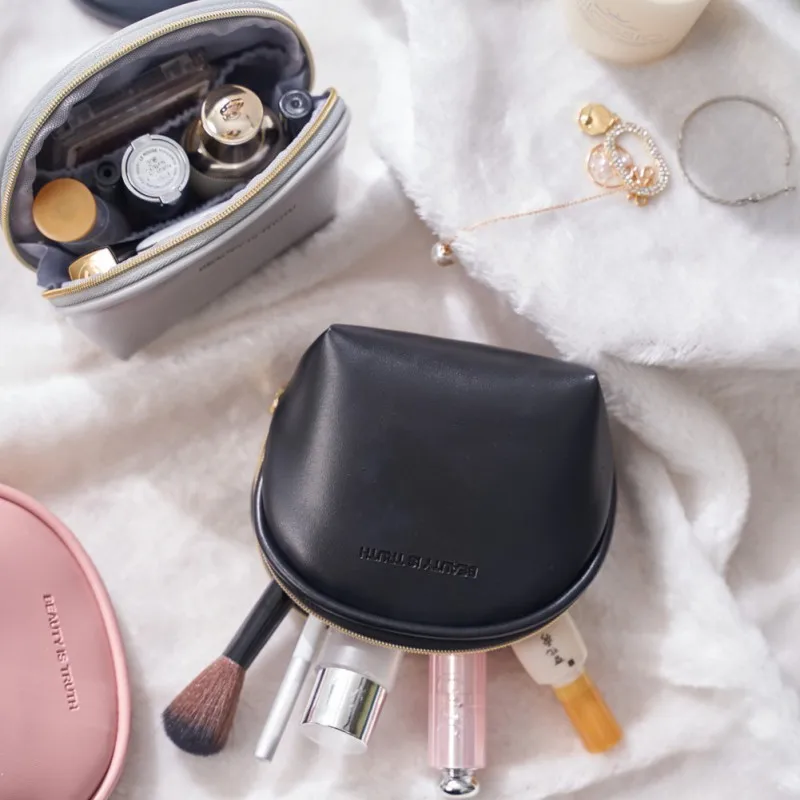 Водонепроницаемая маленькая косметичка из искусственной кожи чехол для