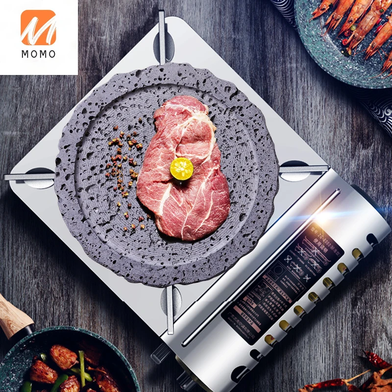 

Japanese Barbecue Firestone Hotel Creative Stone Grill Firestone Barbecue Outdoor Barbecue Household Roast Beef Pot