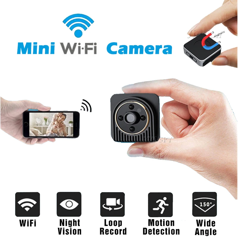 Мини Wi-Fi камера 150 градусов широкоугольная инфракрасная камера ночного видения H5 микро камера с поддержкой скрытого удаленного просмотра Camaras Espias Escondidas