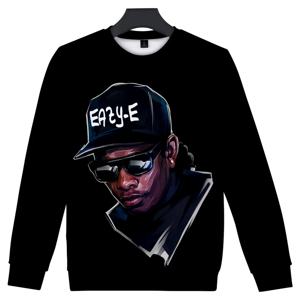 Hip hop EAZY-E 3D Sweatshirts For Men and Women O-neck Eric Lynn Wright Rap Kawaii Pullover Unisex Crew neck Tracksuit | Мужская одежда