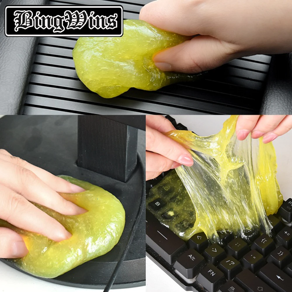 

Cleaning soft rubber car products black technology car interior cleaning mud God machine dust removal adhesive car cleaning