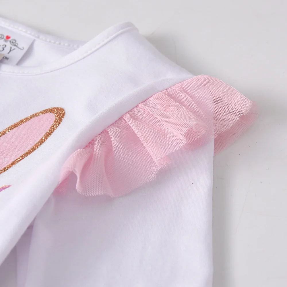 VIKITA-vestidos de malla de encaje en capas para ni&ntilde;as, trajes de fiesta para boda, Vestidos con capas, oto&ntilde;o-2