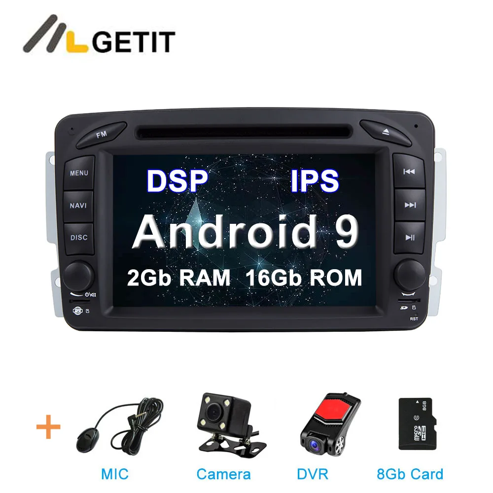 DSP 2G CAM DVR SD DSP ips 64G Автомобильный DVD стерео Мультимедиа Радио Android 10 для Mercedes/Benz/CLK/W209/W203/W208/W463/Vaneo/Viano/Vito - Цвет: DSP 2G CAM DVR SD