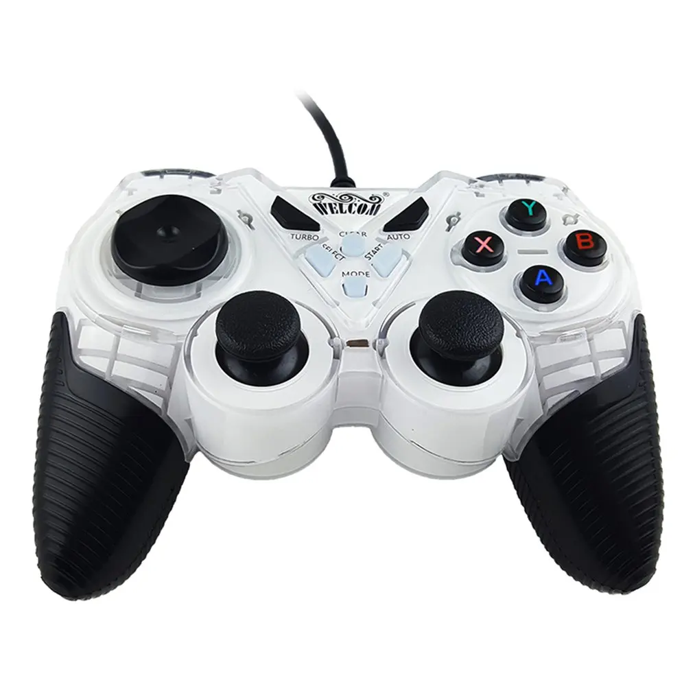 USB Wired Vibration Game Pad PC Controller Joystick Android Black Gamepad Joypad for Phone Computer Win/xp/ PS3 TV | Электроника
