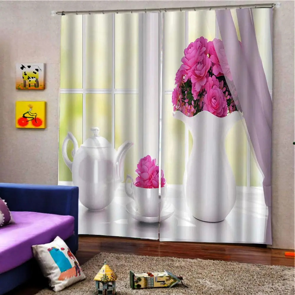 Европейские роскошные шторы в Гостиная плотные для спальни занавески enhao - Фото №1
