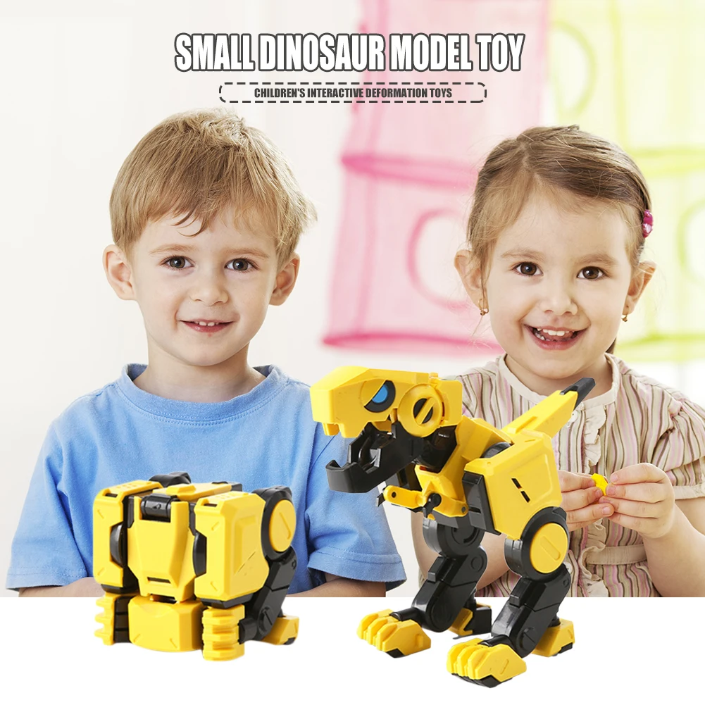 

Dinosaur Model Toy Deformation Blocks Educational Interactive Toy Kids Gadget Folding Dinosaur Model for Collection