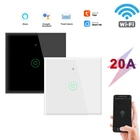 Tuya 20A Smart Wifi сенсорный настенный выключатель светильник водонагреватель холодильник Микроволновая печь переключатель приложение Дистанционное Управление совместим с Google Home, Alexa