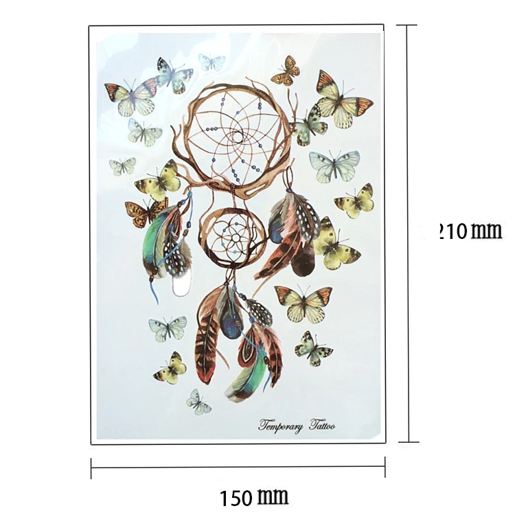 Водостойкие временные тату наклейки 21 х15 см|tattoo sticker|temporary tattoo stickertemporary dreamcatcher |