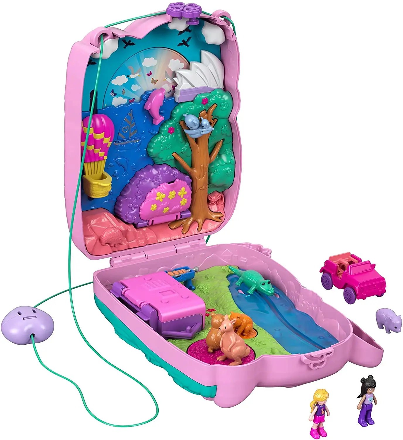2021 оригинальный Mattel Polly Pocket Koala Приключения сумки для девочек домашние игрушки